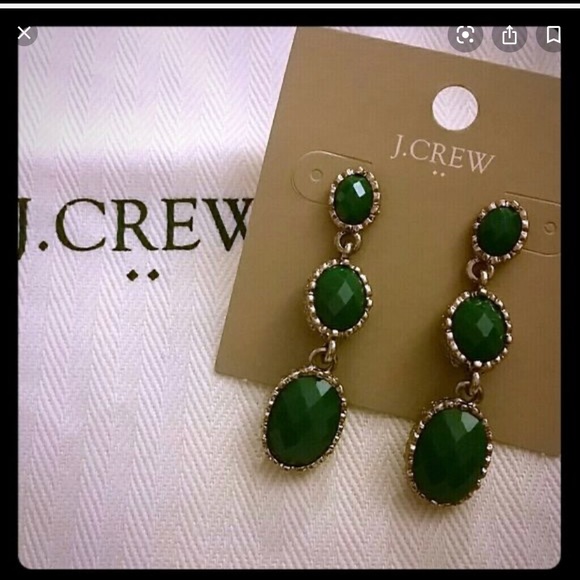 J Crew Gold Drop Earrings - Picture 3 of 3